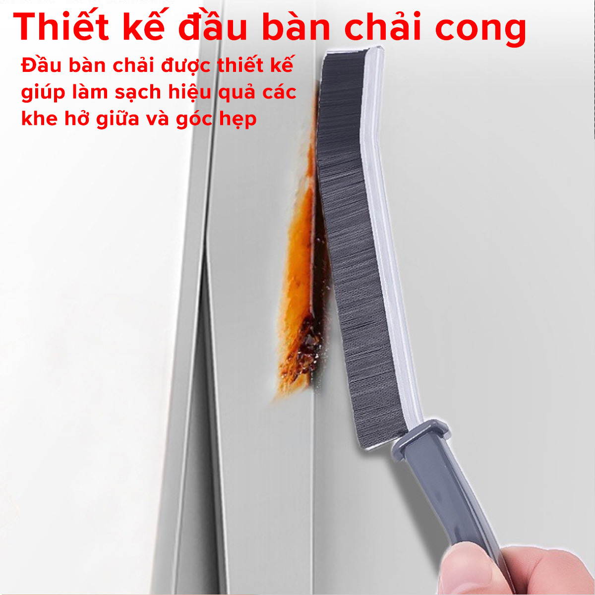 Mô tả Combo Dọn Nhà 4 Món : Chổi Chà Cọ Nhà Vệ Sinh + Chổi Quét Trần Nhà + Bàn Chải Khe Hở Góc Cạnh + Khăn Lau Đa Năng Amalife - 10