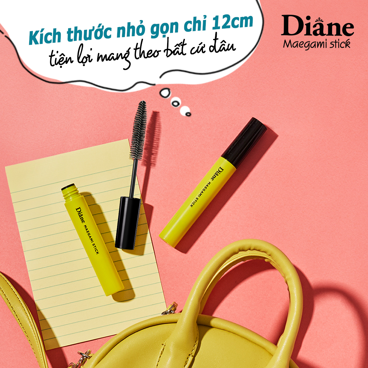 Mô tả Mascara chuốt tóc giữ nếp tóc định hình tóc tạo kiểu tóc Diane Maegami Stick Hard 10ml - 5