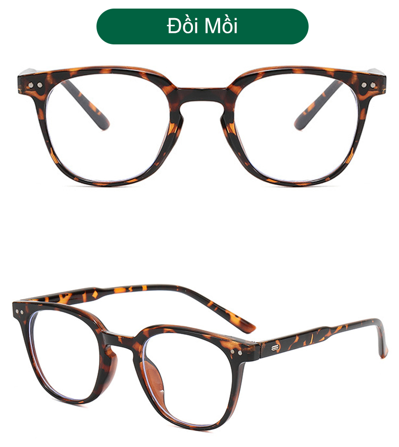 Mô tả Gọng kính cận thời trang nam nữ ANDU EYEWEAR dáng vuông LUTTO chất liệu nhựa cứng cáp - 2130 - 9