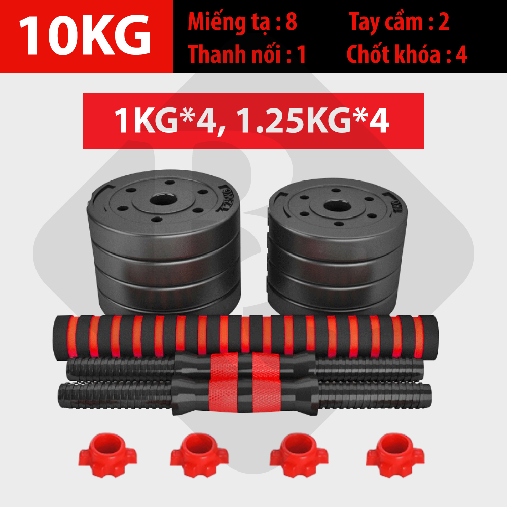 Mô tả Bộ Tạ Tay Đa Năng (5 in 1) Kết Hợp Tạ ĐònTạ Đơn,Tạ Ấm Điều Chỉnh Siêu Bền Thế Hệ 10KG,20KG,30KG,40KG - 1