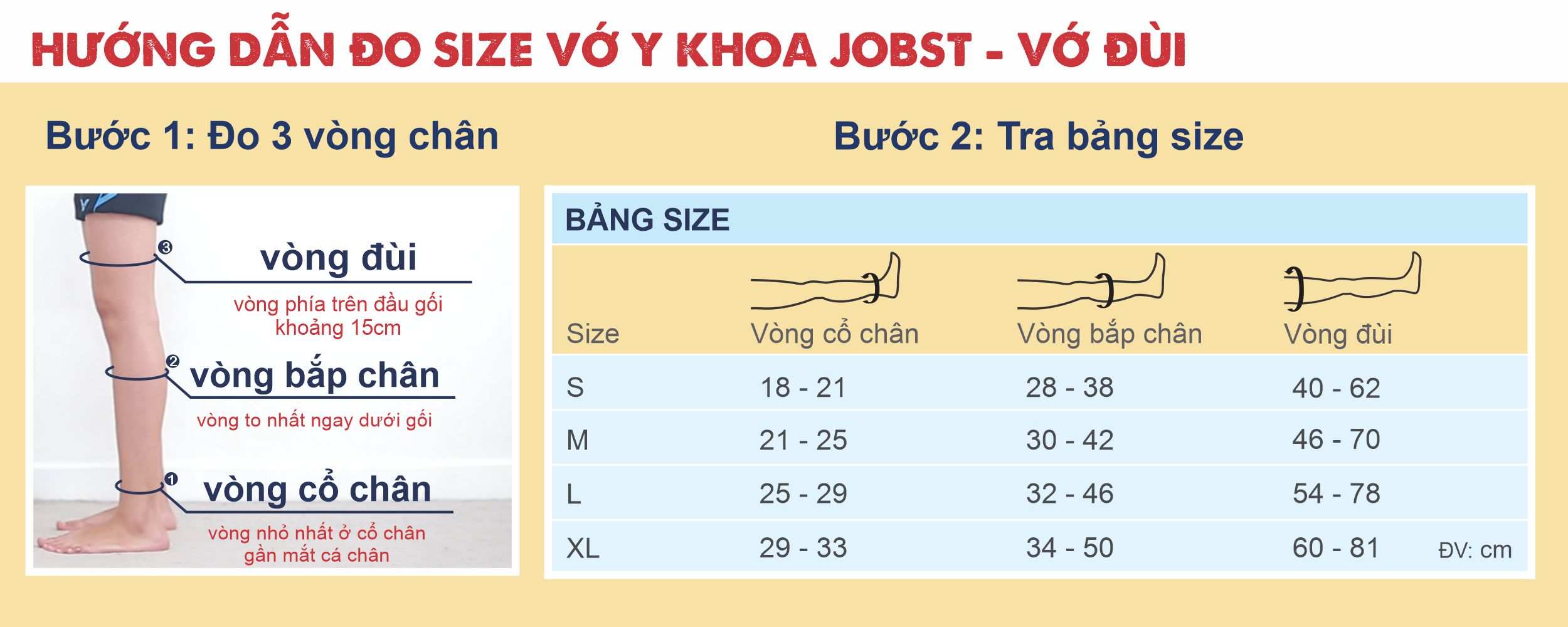 Mô tả Vớ Y Khoa JOBST Relief - Màu Da, Hở Ngón, Dòng Cơ Bản, Áp Lực 20-30mmHg, 2 Chiếc (Tất Y Khoa) - 1