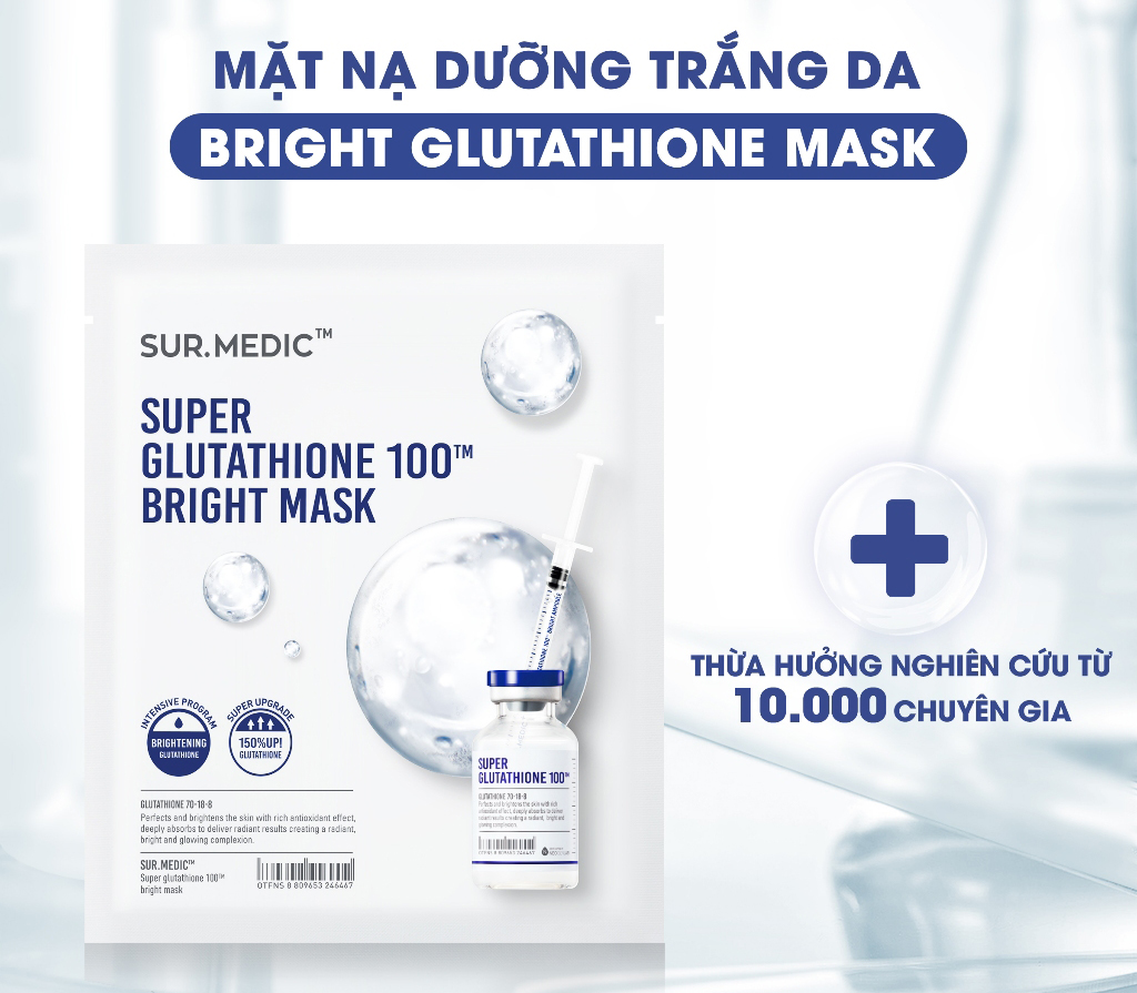 Mặt nạ Surmedic mặt nạ dưỡng trắng chuyên sâu Sur.Medic+ Bright ...