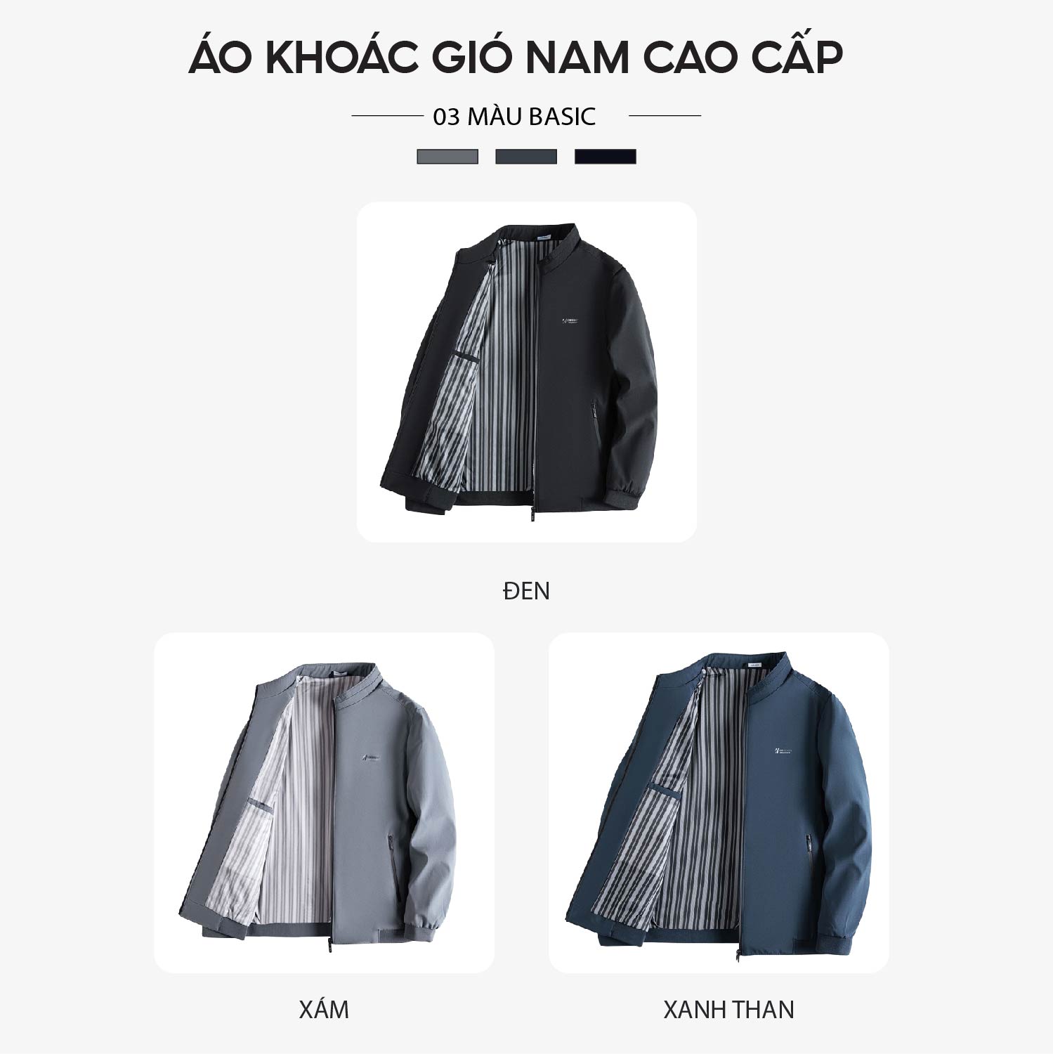Áo khoác nam S2 SPORT vải gió 2 lớp cao cấp mềm mại, giữ ấm,cản gió ...