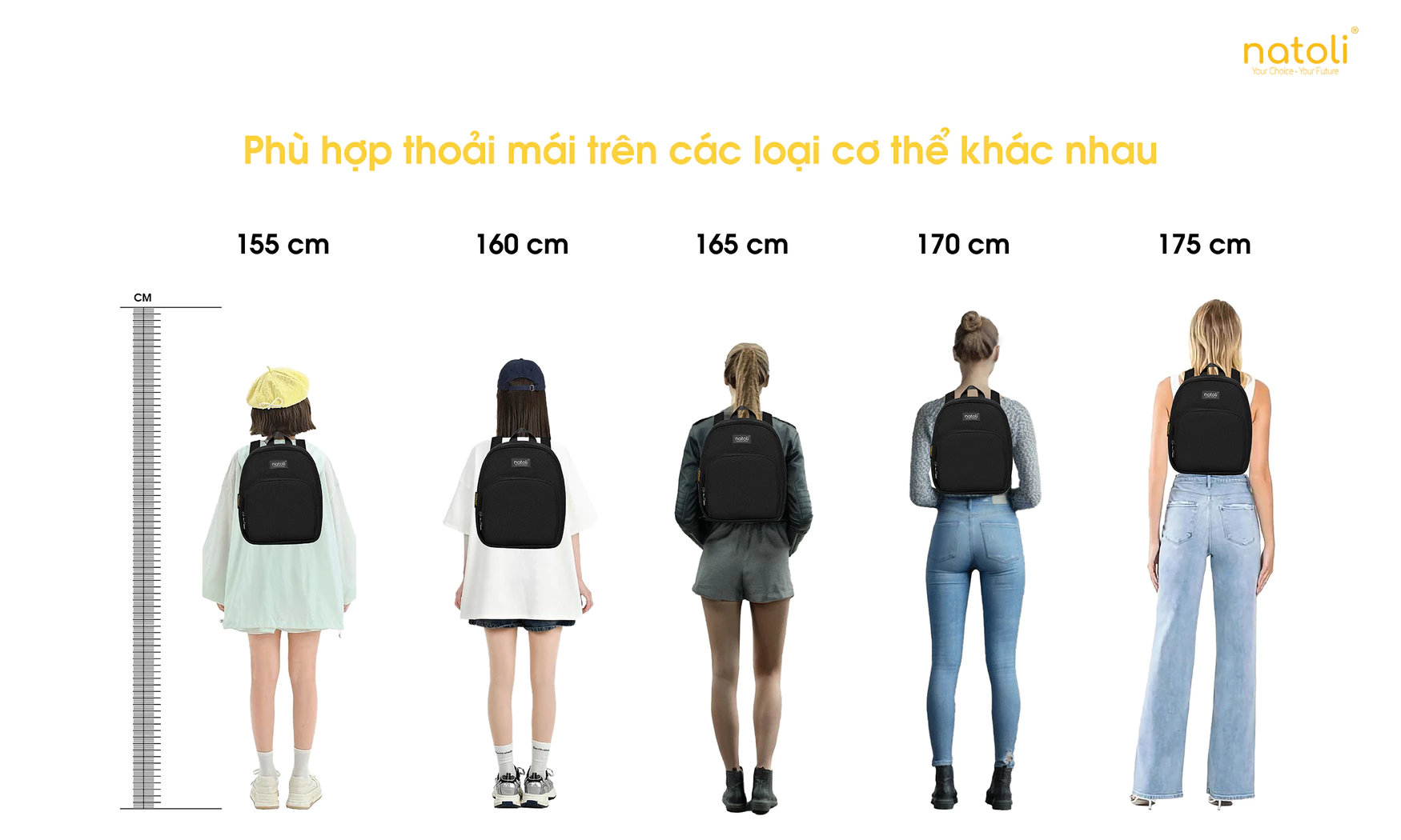 Kích thước balo NATOLI B6