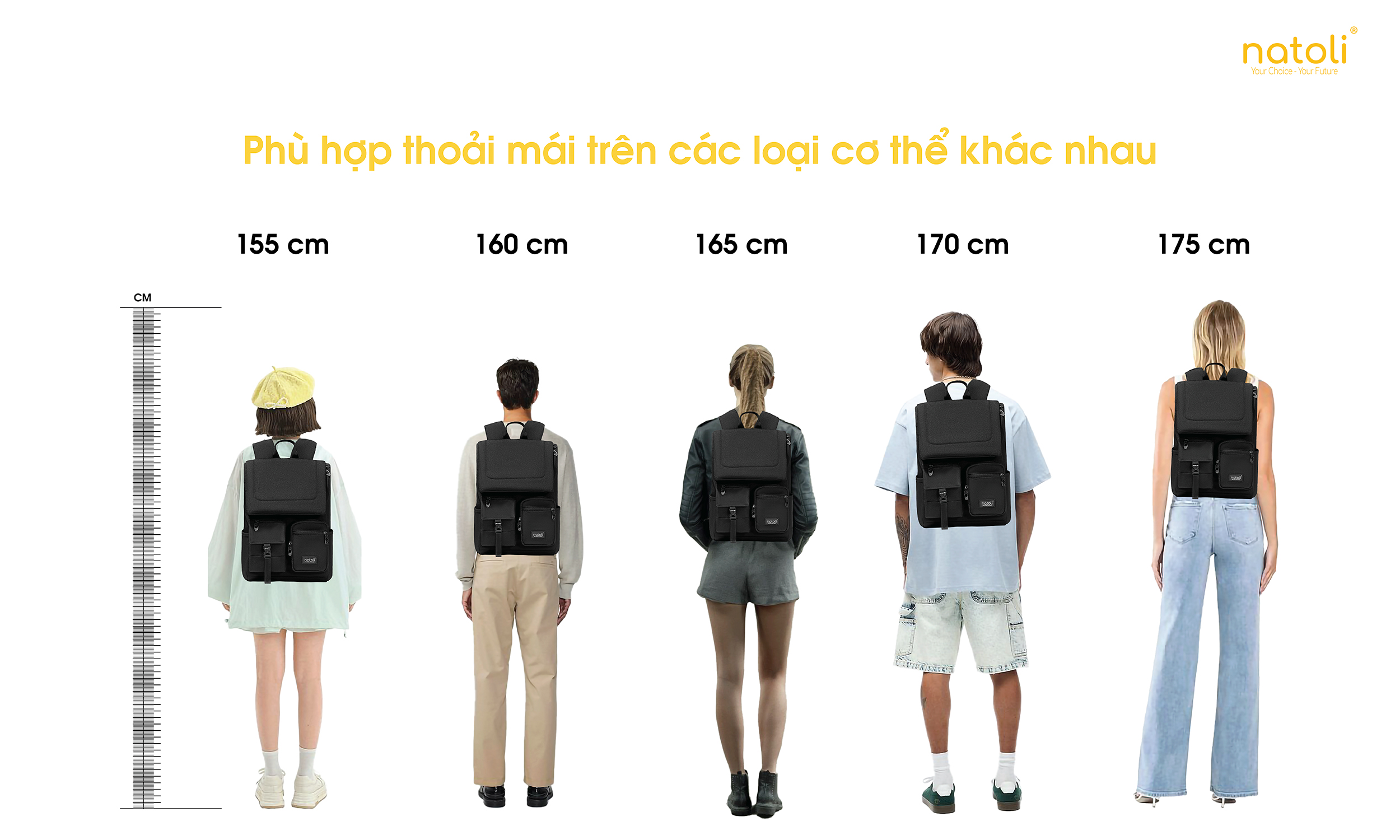 Mô tả Balo laptop 15 6 inch thương hiệu NATOLI, cặp đi học nam chống sốc chống nước tốt Global Backpack B8 - 8