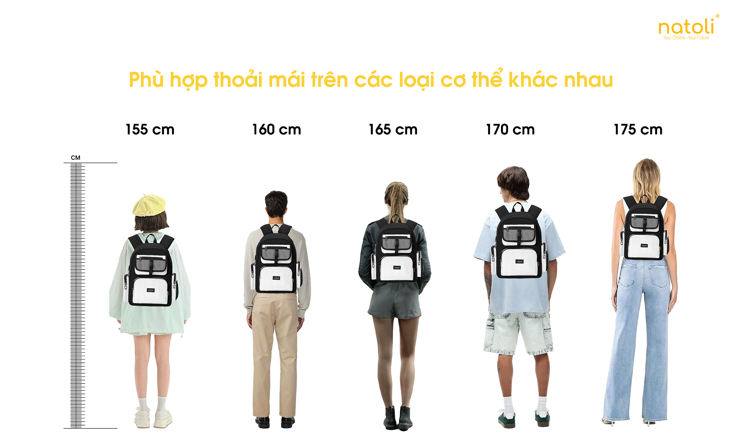 Balo NATOLI ICON BACKPACK B13 - Phù hợp cho cả nam và nữ