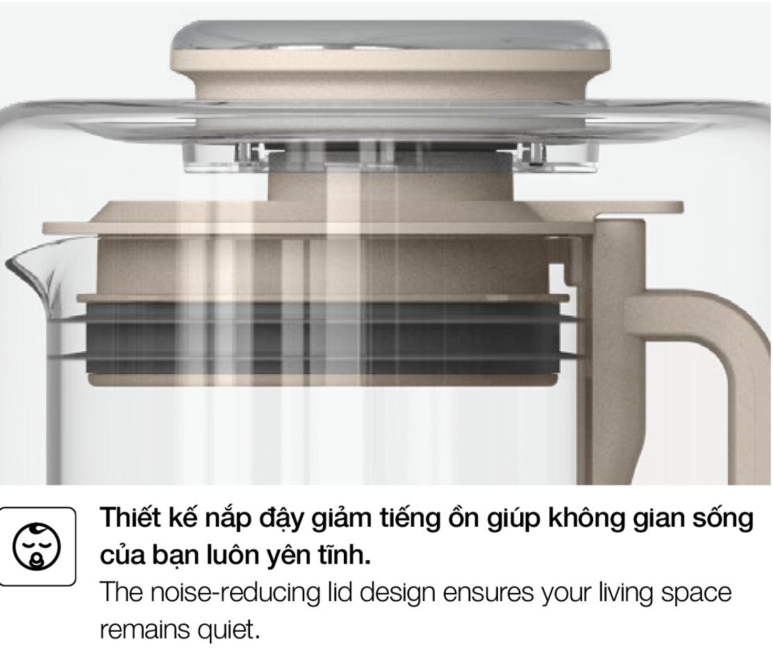Mô tả Máy làm sữa hạt Hafele HS-B151NW - 535.43.485 - 5