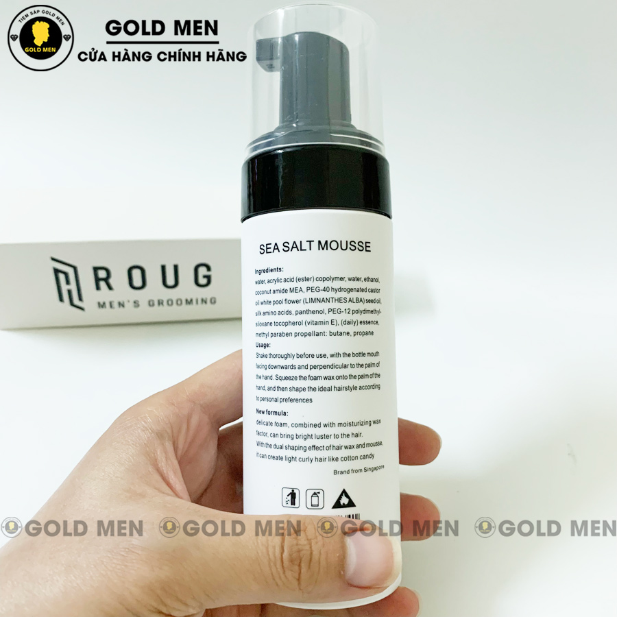 BỌT TẠO PHỒNG TÓC Roug Sea Salt Mousse 150ml - Singapore [CHÍNH HÃNG ...