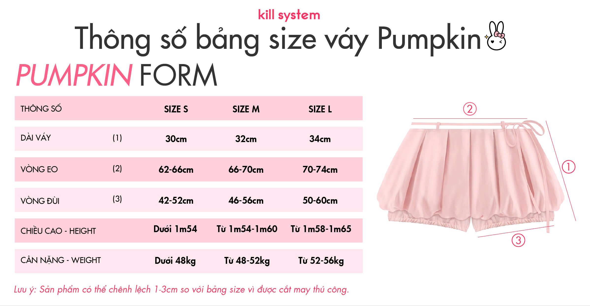 Mô tả Chân váy bí Pumpkin 2 lớp có quần bảo hộ Killsystem - 9