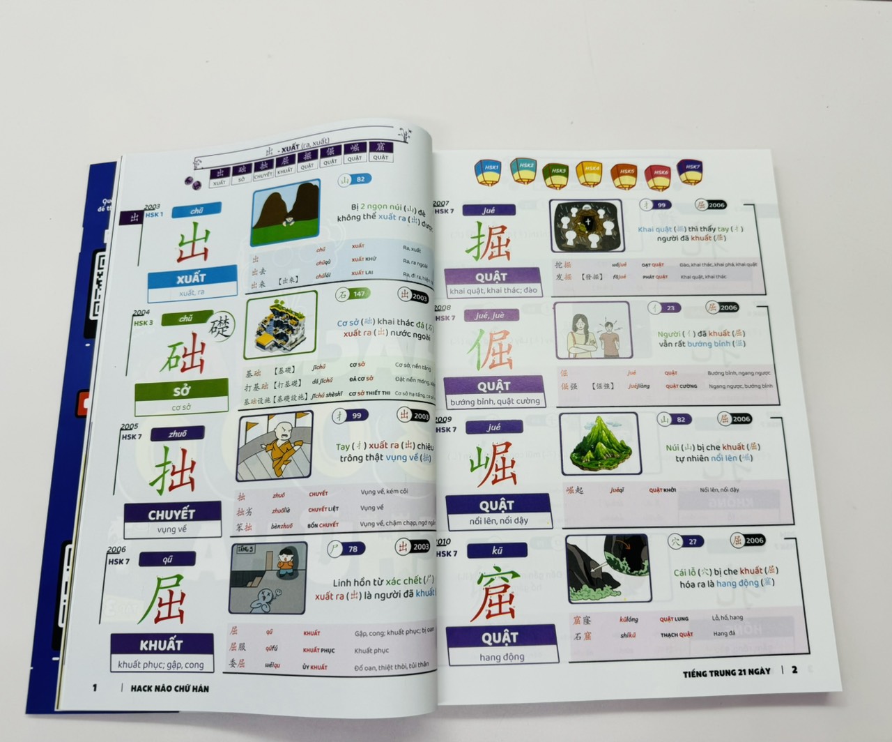Mô tả Tiếng Trung 21 Ngày - Combo Hack Não 3000 Chữ Hán Tập 1+2+3(kèm quà tặng) - 5