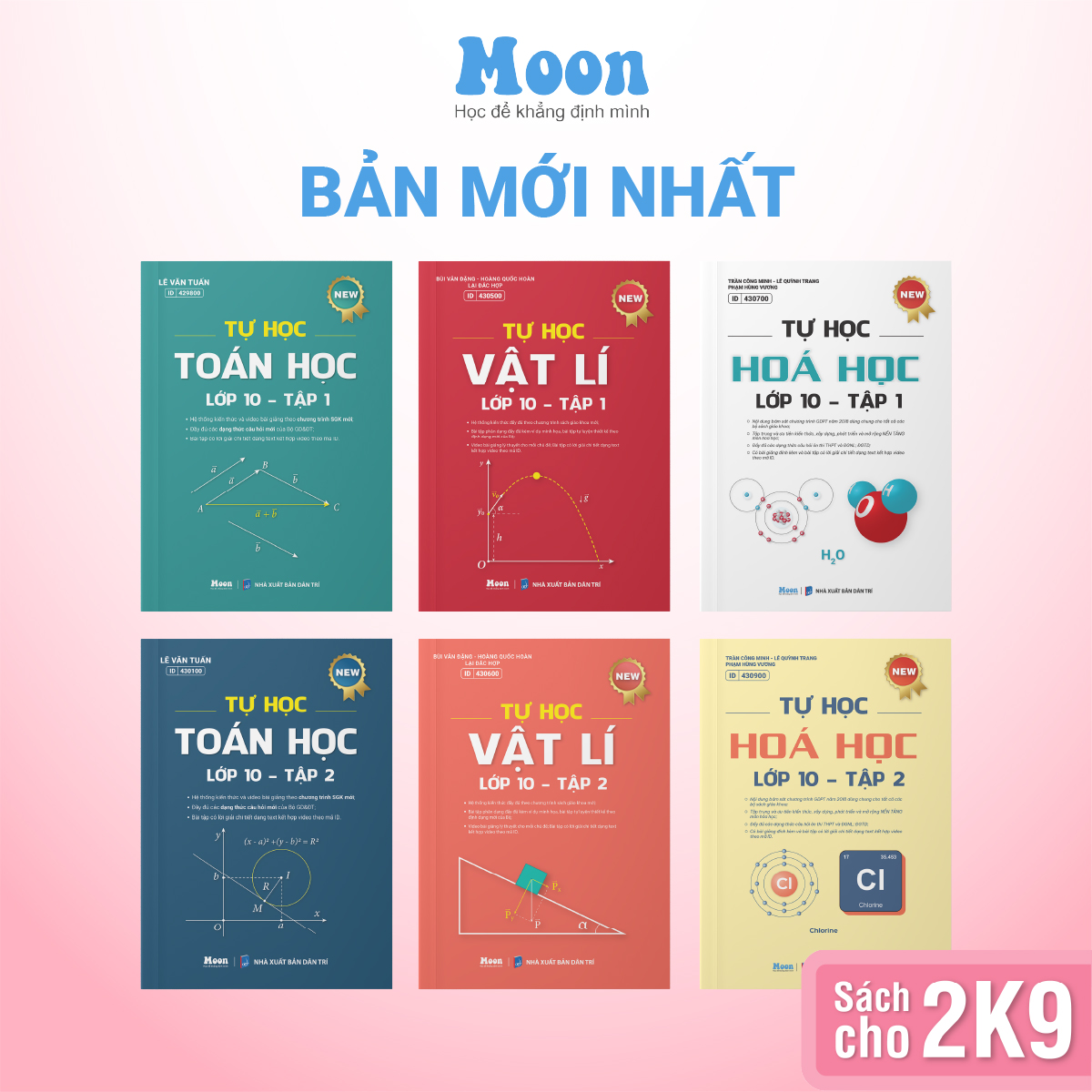Mô tả Sách Tự học Toán - Lý - Hóa lớp 10 Chương trình SGK mới | Sách ID - 1