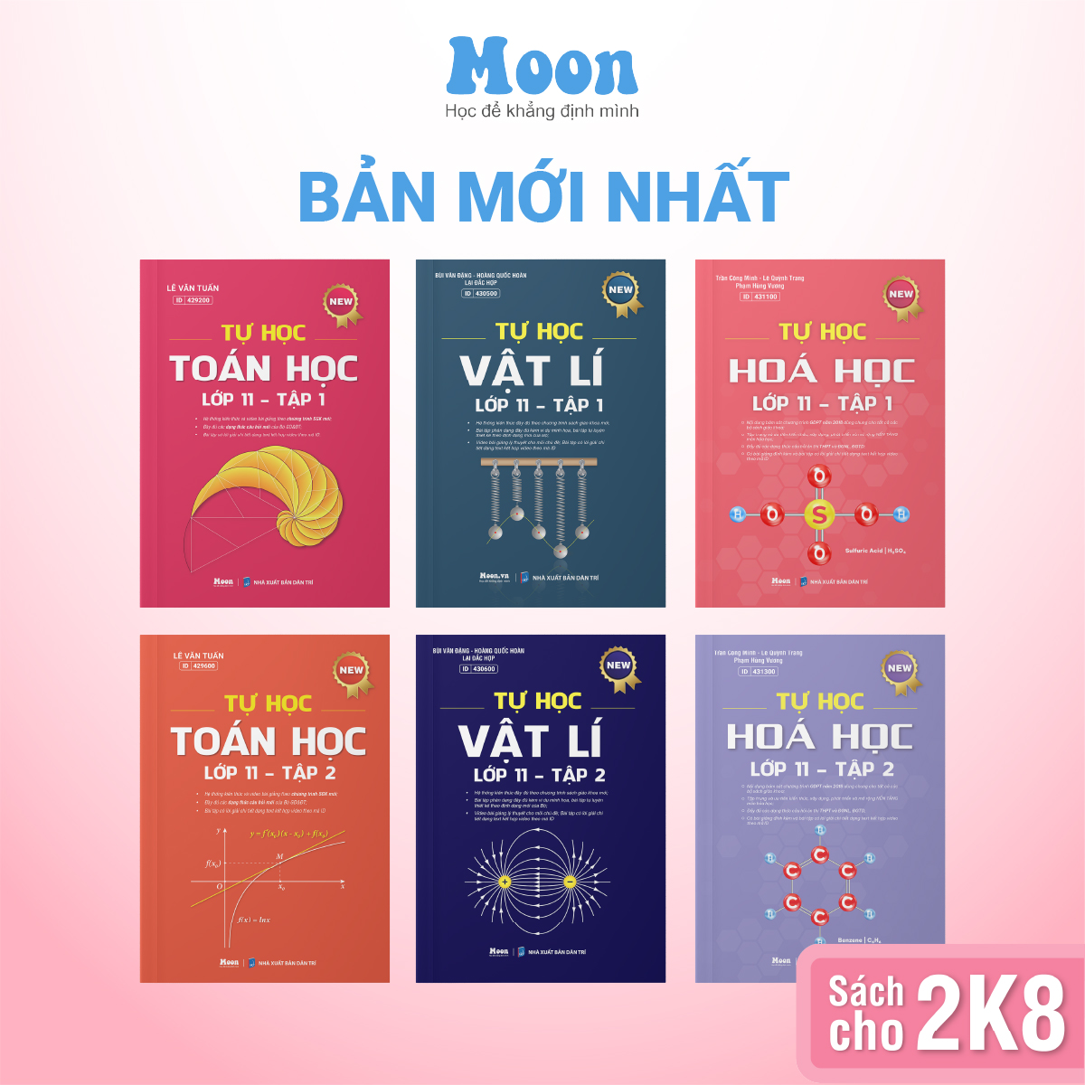 Mô tả Sách Tự học Toán - Lý - Hóa lớp 11 Chương trình SGK mới | Sách ID - 1