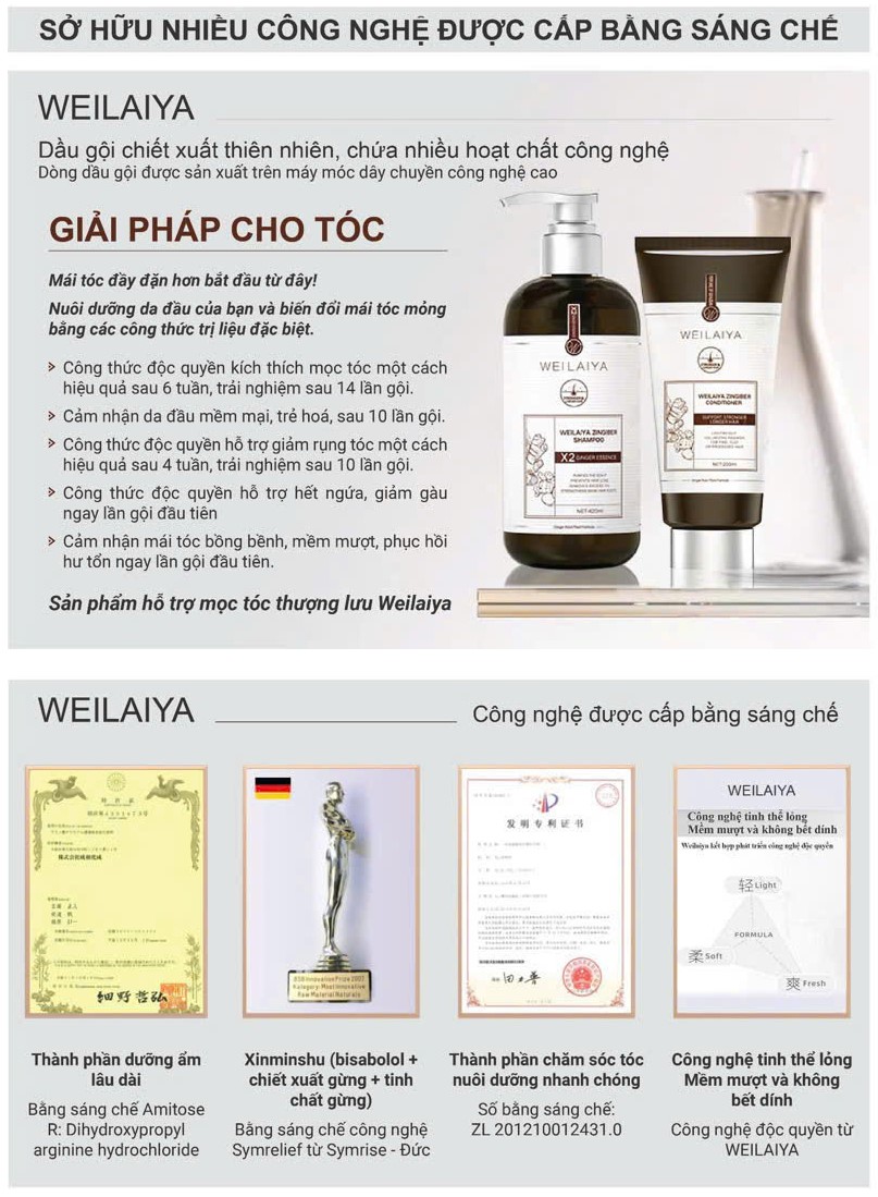 Mô tả Bộ Gội Xả Gừng Detox Hỗ Trợ Mọc Tóc & Ngăn Lão Hóa Da Đầu (Gội 420ml; Xả 200ml) - 2