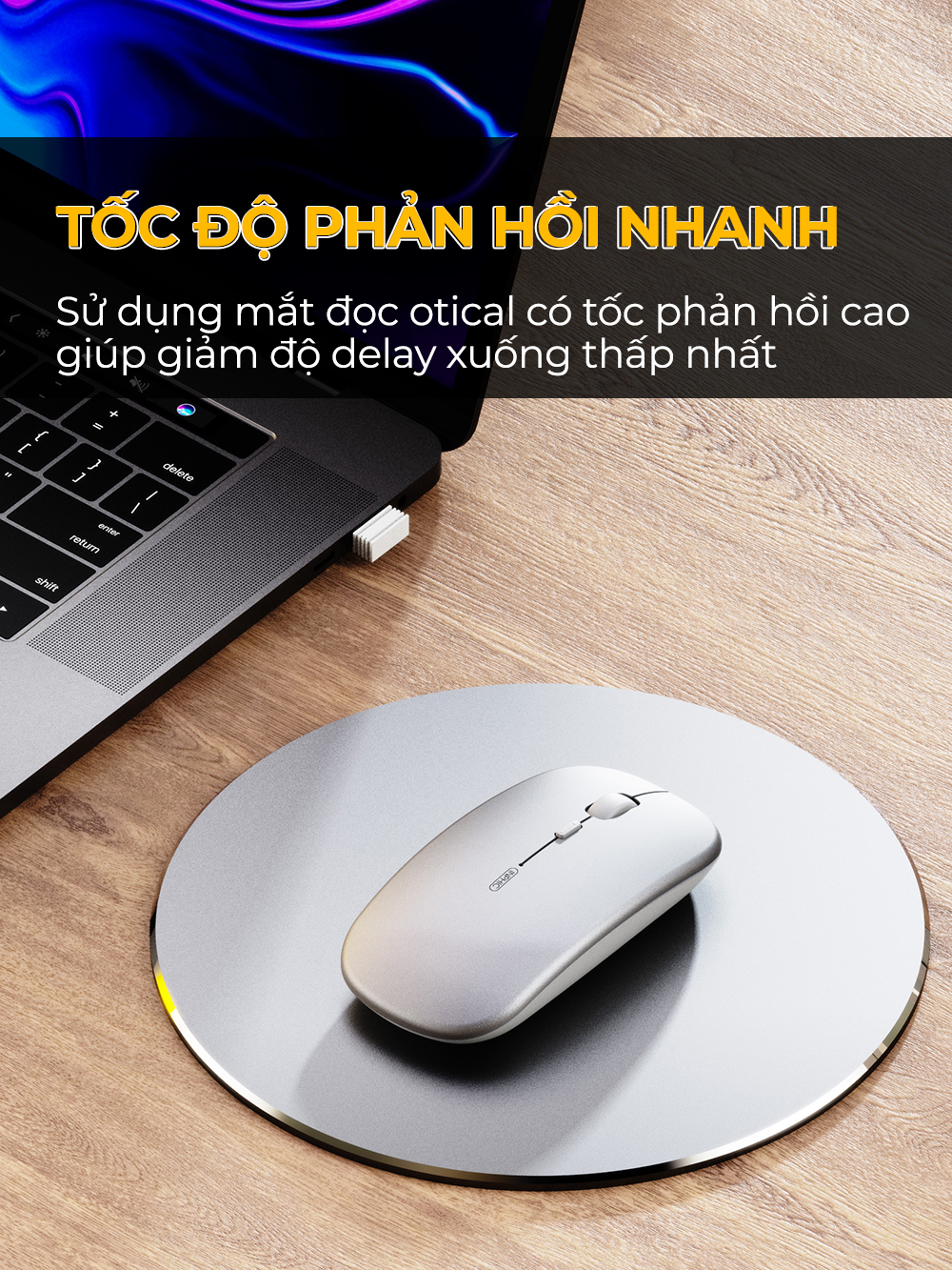 Chuột không dây SIDOTECH M1PRO pin sạc
