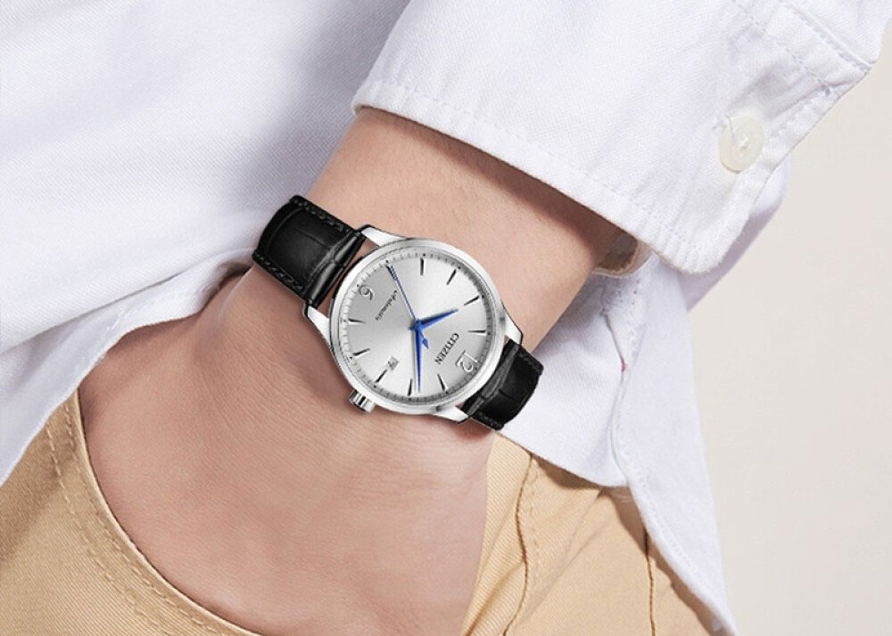 Mô tả Đồng Hồ Nam Citizen Automatic Dây Da NJ0110-18A - Mặt Trắng (40mm) - 1