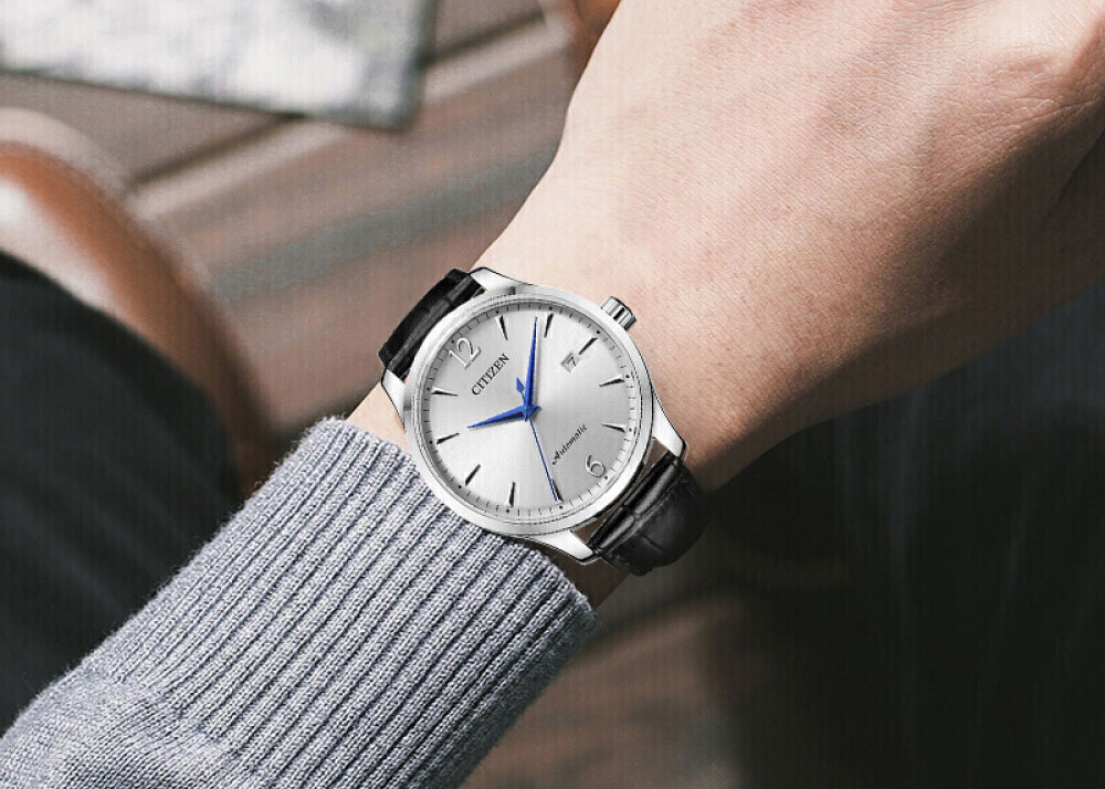 Mô tả Đồng Hồ Nam Citizen Automatic Dây Da NJ0110-18A - Mặt Trắng (40mm) - 2