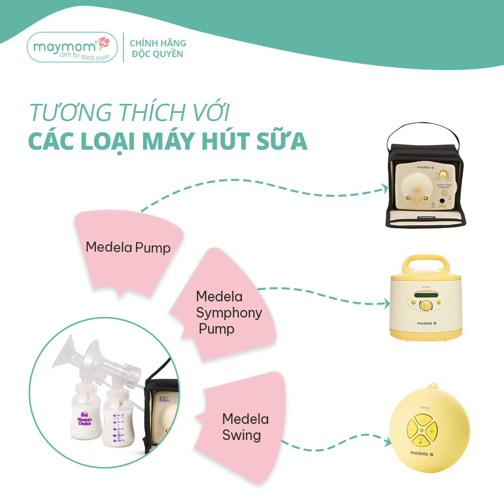 Mô tả Cổ Nối Phễu Maymom Myfit Loại Cổ Hẹp, Tương Thích Phễu Hút Sữa Medela, Pumpin, Lacteck, Mini Pum, Pumpa, Silicon - 4
