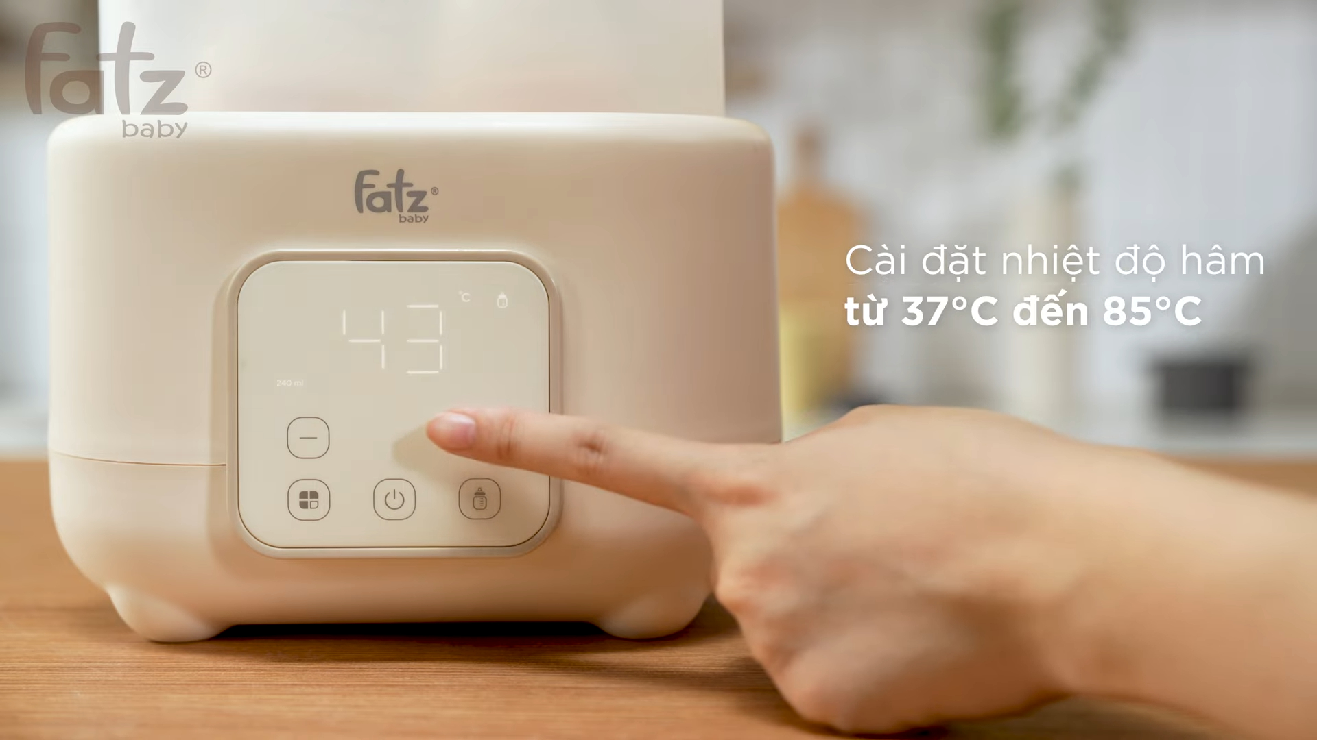 Mô tả Máy hâm sữa và tiệt trùng điện tử 2 bình Duo 10 FATZBABY FB3211BK - 5