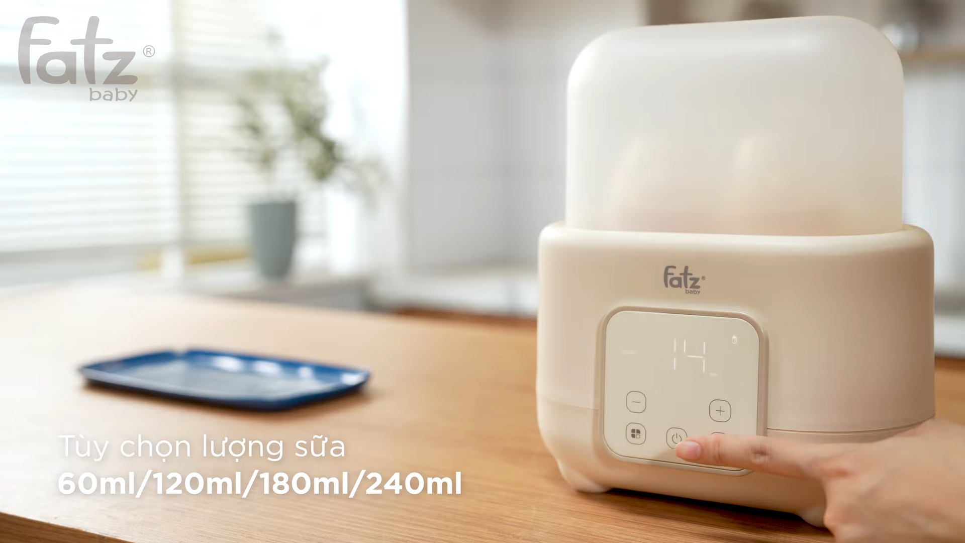 Mô tả Máy hâm sữa và tiệt trùng điện tử 2 bình Duo 10 FATZBABY FB3211BK - 4