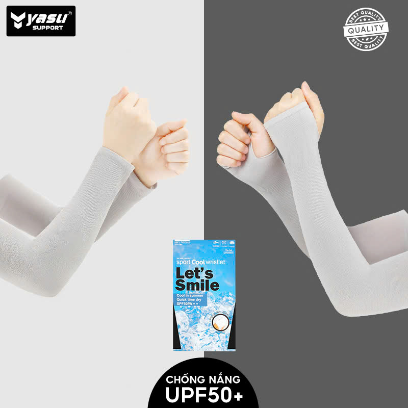 Mô tả Găng Tay Chống Nắng UV UPF50 Yasu Xỏ Ngón, Không Xỏ Ngón vải ice cool mát thoáng khi co giãn 4 chiều ( 1 cặp ) - 3