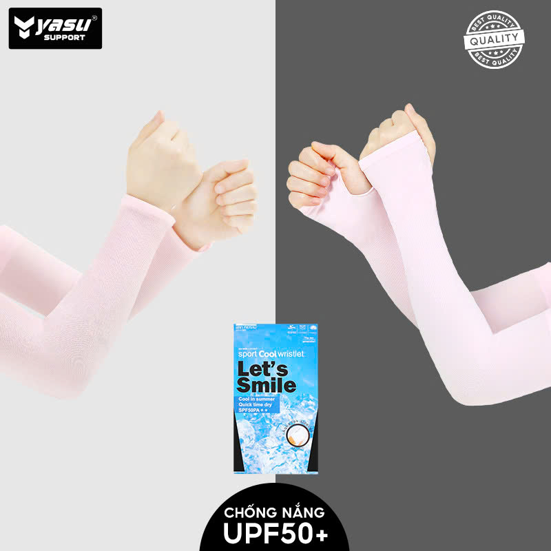 Mô tả Găng Tay Chống Nắng UV UPF50 Yasu Xỏ Ngón, Không Xỏ Ngón vải ice cool mát thoáng khi co giãn 4 chiều ( 1 cặp ) - 5