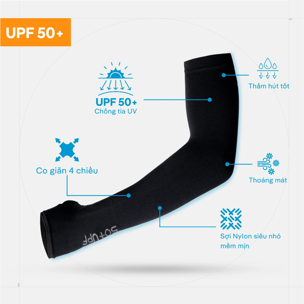 Mô tả Găng Tay Chống Nắng UV UPF50 Yasu Xỏ Ngón, Không Xỏ Ngón vải ice cool mát thoáng khi co giãn 4 chiều ( 1 cặp ) - 1