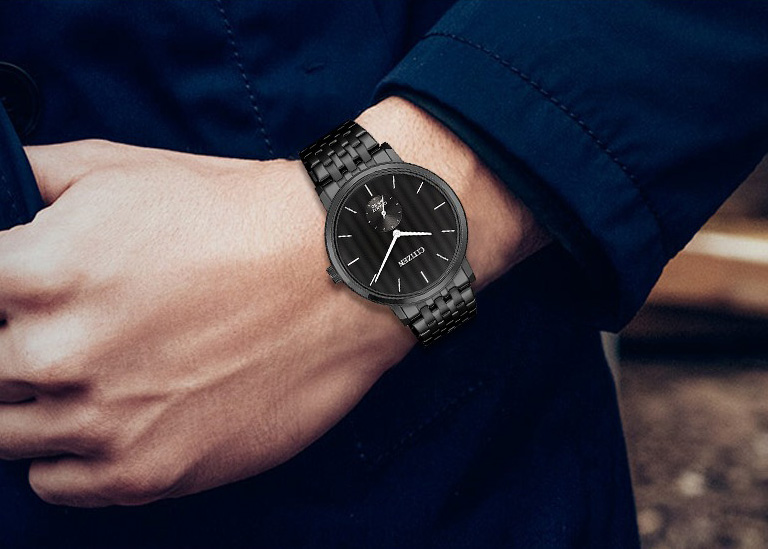 Mô tả Đồng Hồ Nam Citizen Pin-Quartz Dây Thép Không Gỉ BE9175-52E - Mặt Đen (39mm) - 2