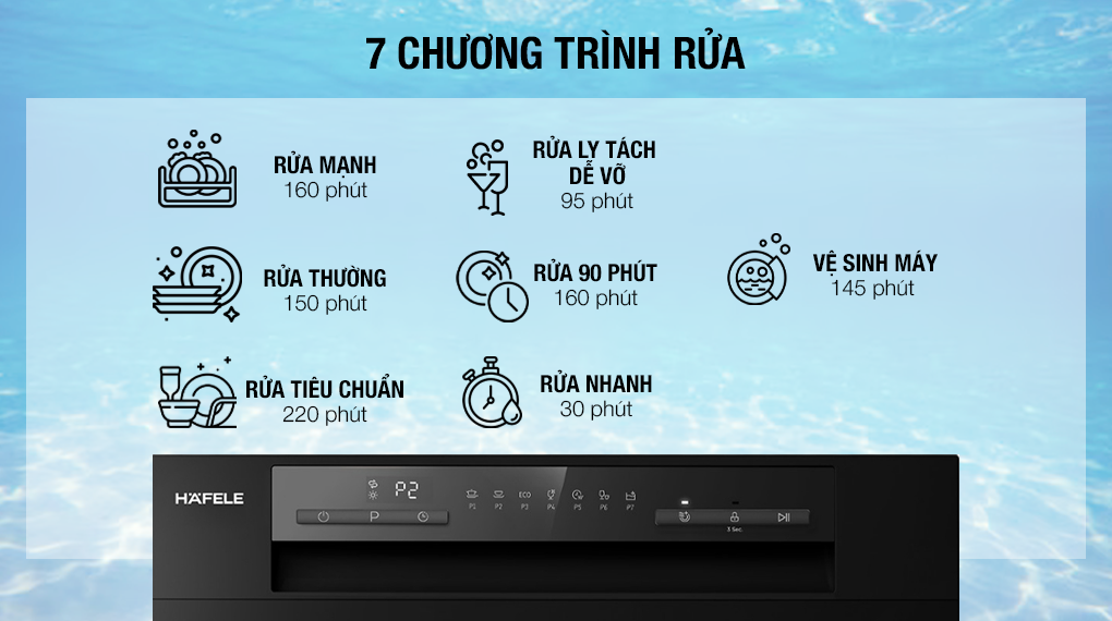 Mô tả Máy Rửa Chén Bát HDW-T5531B Hafele 538.21.350 - 5