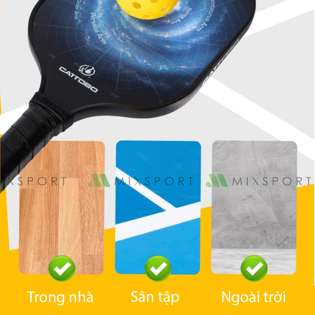 Mô tả Bóng Pickleball Mixsport Set 6 Quả Đường Kính 74mm Dùng Để Tập Luyện Và Thi Đấu Trong Nhà Ngoài Trời - 8