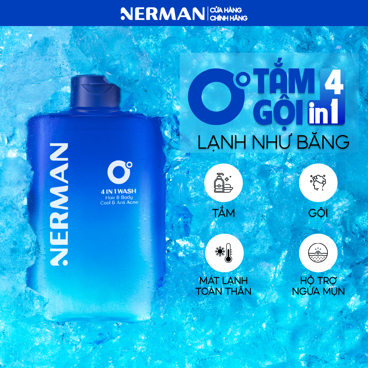 Mô tả Sữa tắm gội nam giới hương nước hoa cao cấp Gentleman 3 in 1 Nerman 350ml - 2