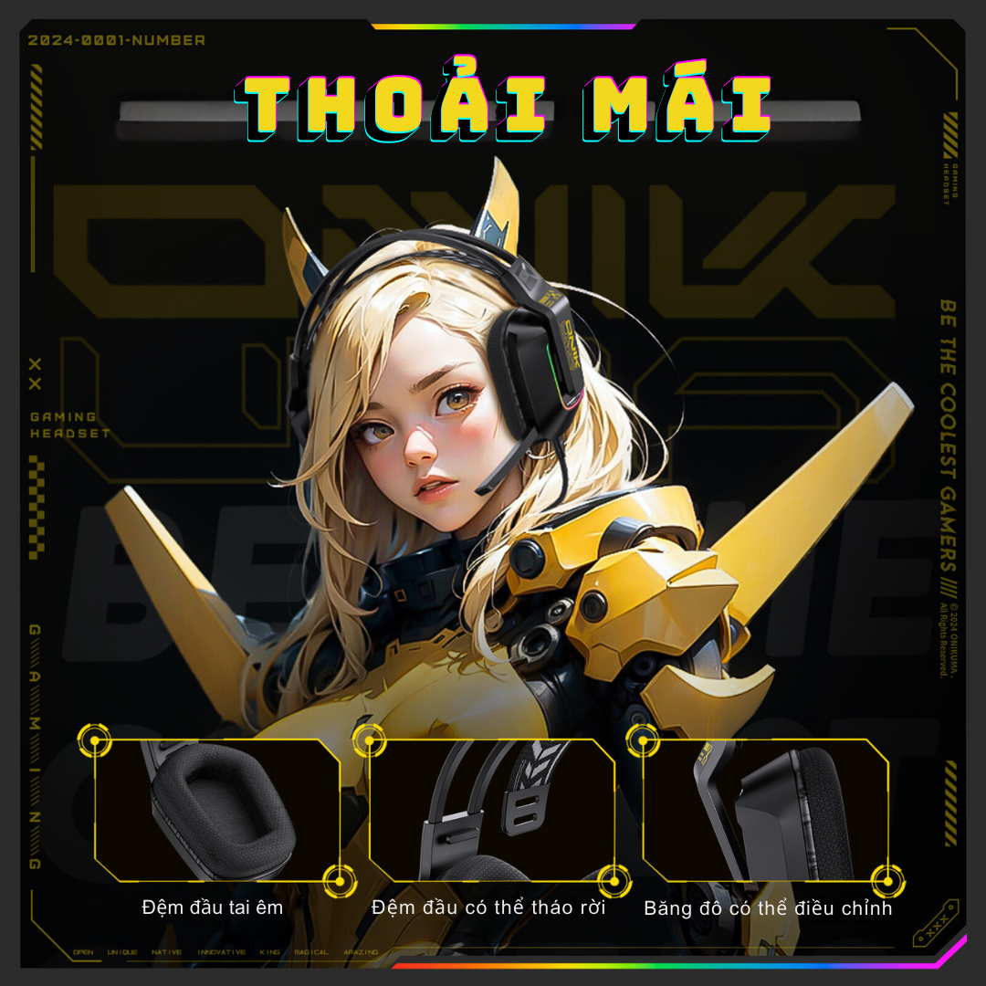 Thiết kế thoải mái ONIKUMA X13