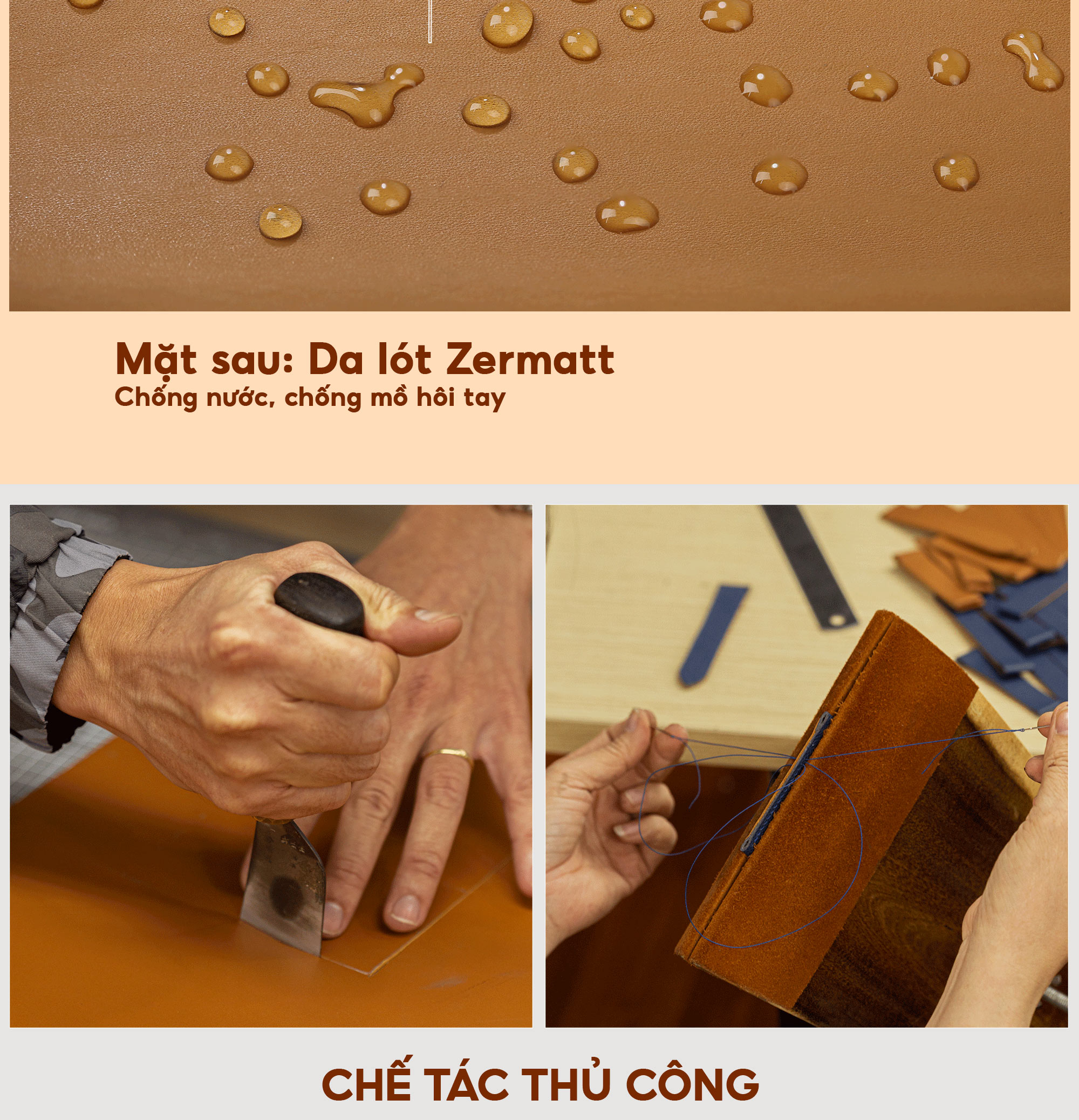 Mô tả Dây đồng hồ nữ da bò nappa- khâu tay thủ công D101B size 10mm, 12mm, 14mm, 16mm, 18mm-Bụi Leather - 5