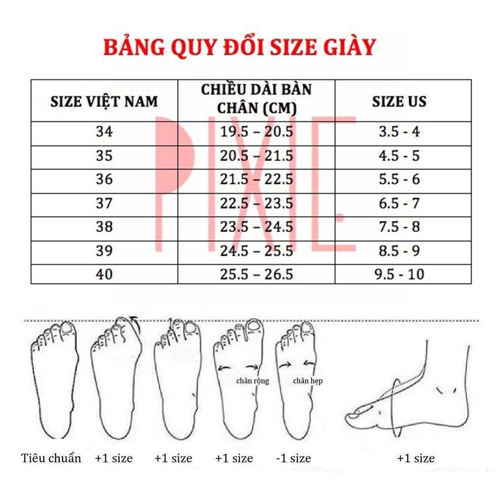 Mô tả Guốc Cao Gót Nữ 3cm Quai Bèo Nhún Pixie X952 - 7