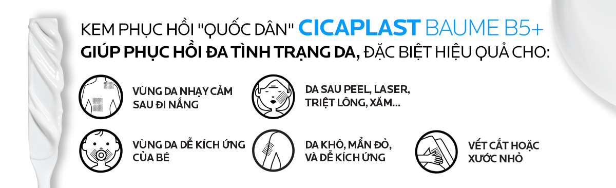 Mô tả Kem dưỡng hỗ trợ làm dịu & phục hồi da La Roche-Posay Cicaplast Baume B5+ 15ml - 3