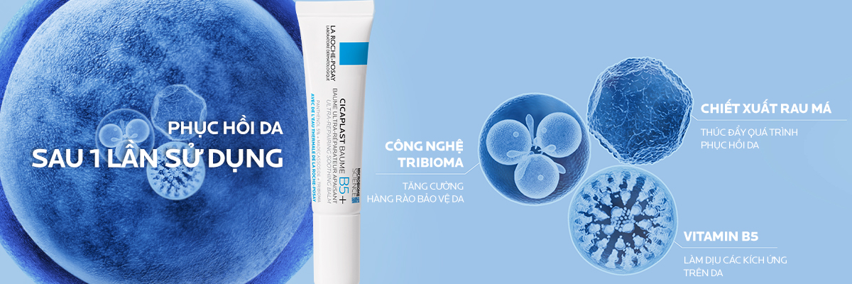 Mô tả Kem dưỡng hỗ trợ làm dịu & phục hồi da La Roche-Posay Cicaplast Baume B5+ 15ml - 4