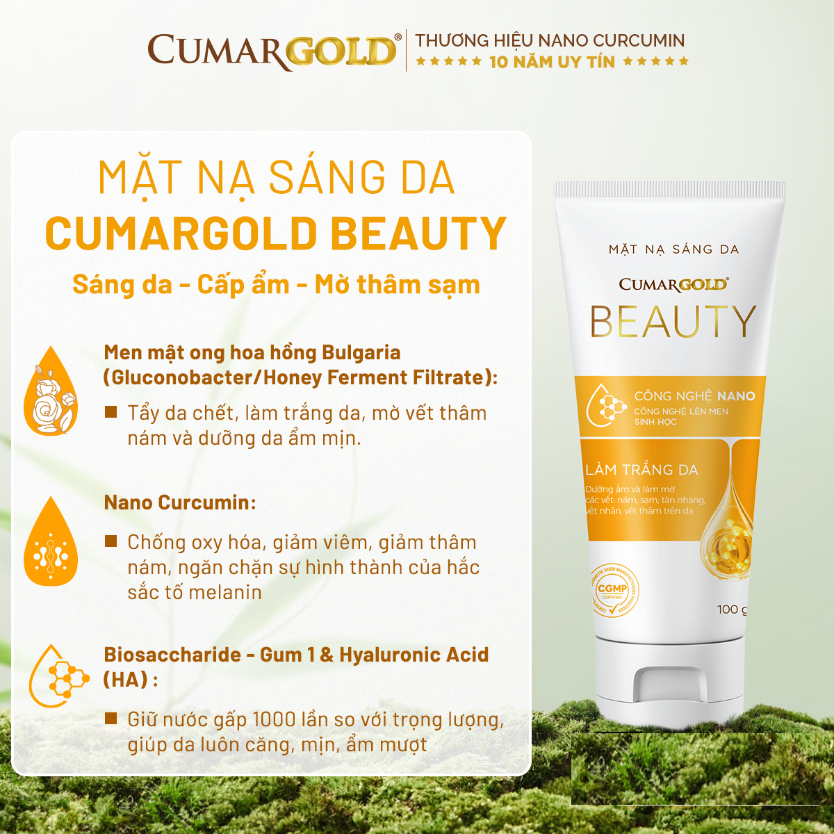 Thành phần mặt nạ CumarGold Beauty