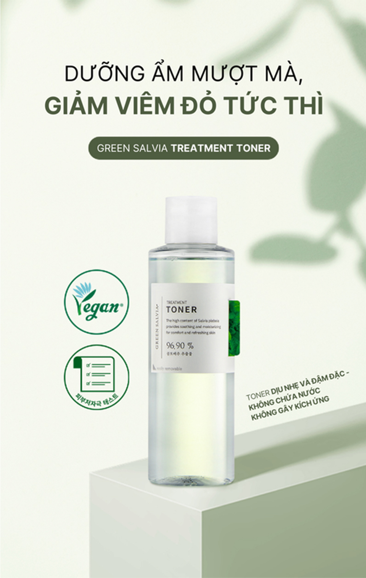 Mô tả Toner Thuần Chay Giảm Mụn, Giảm Kích Ứng MEIDEME Green Salvia Treatment Toner 200ML - 11