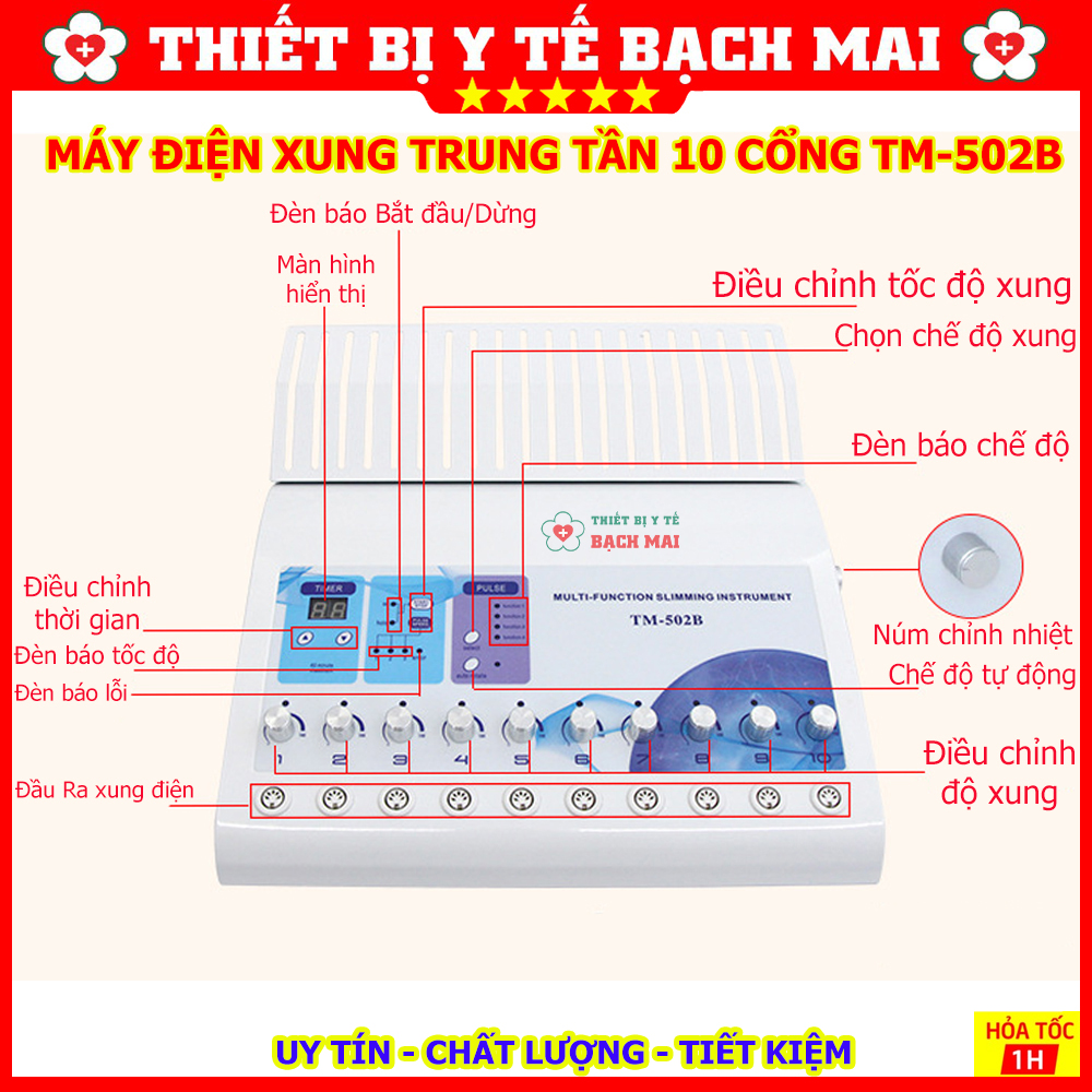 MÁY ĐIỆN XUNG 10 CỔNG TM-502B - MÁY TRUNG TẦN XUNG ĐIỆN TRỊ LIỆU TM502B ...