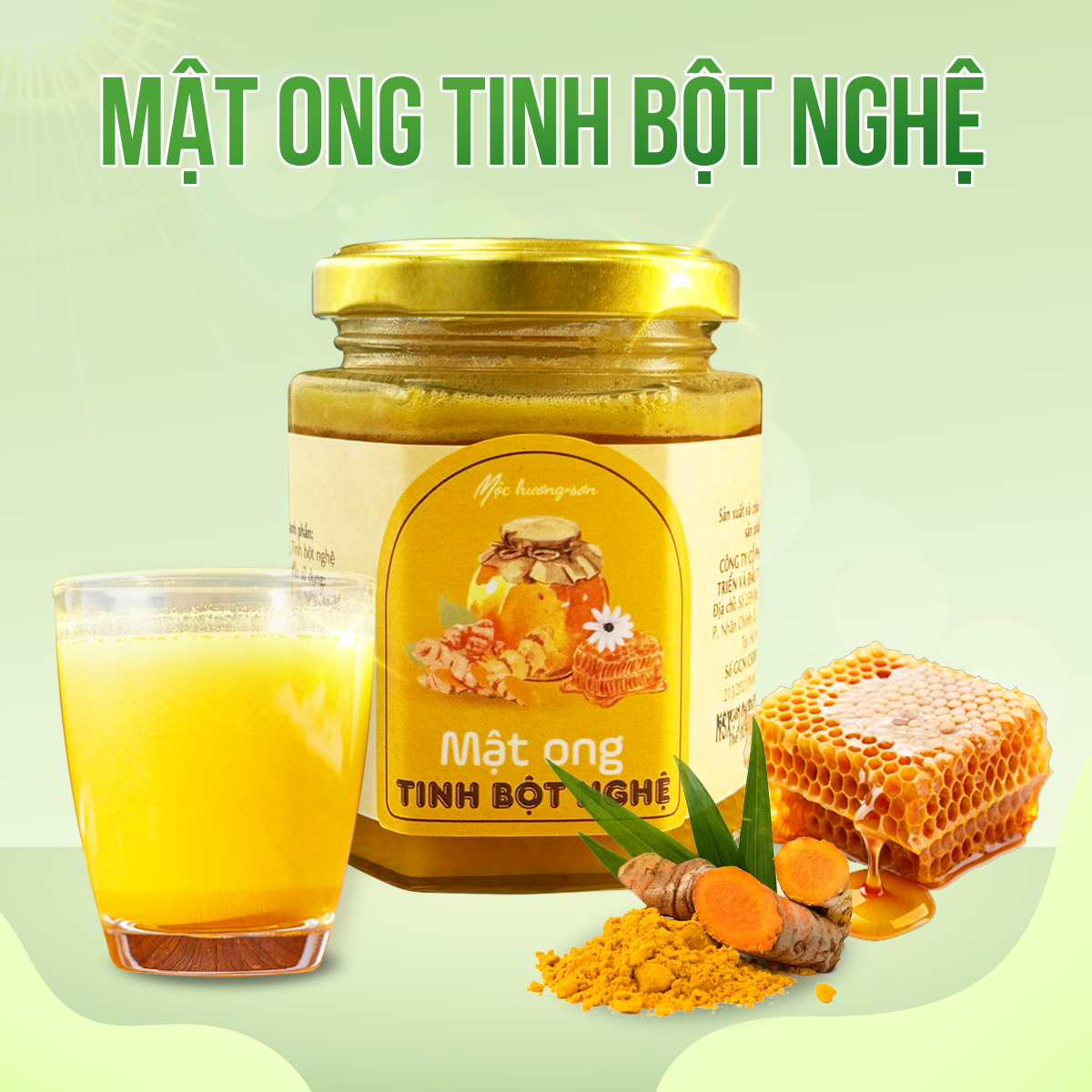 Mô tả Mật ong tinh bột nghệ thương hiệu Môc Hương Sơn hỗ trợ dạ dày, tốt cho sức khỏe - 1