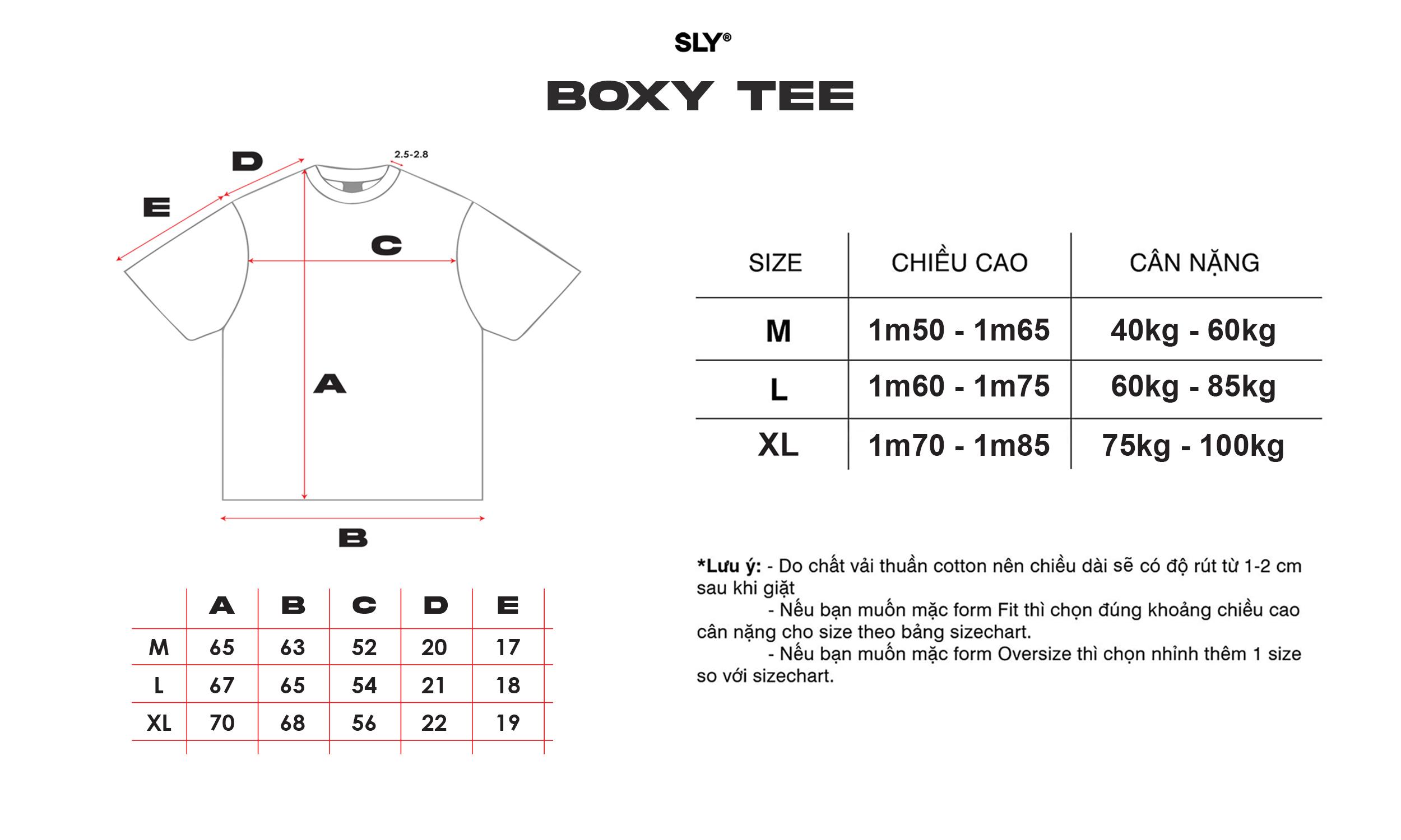 Mô tả Áo thun SLY form Boxy BIG S2 màu Trắng Đen - 1