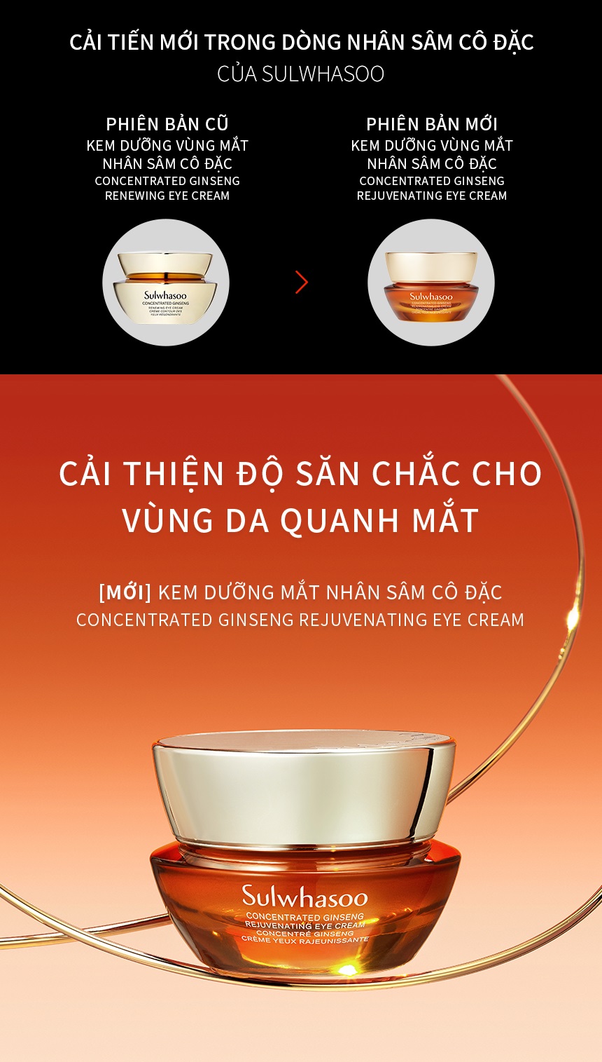 Mô tả Kem Dưỡng Mắt Dưỡng Da Săn Chắc Sulwhasoo Concentrated Ginseng Rejuvenating Eye Cream 15ml - 4