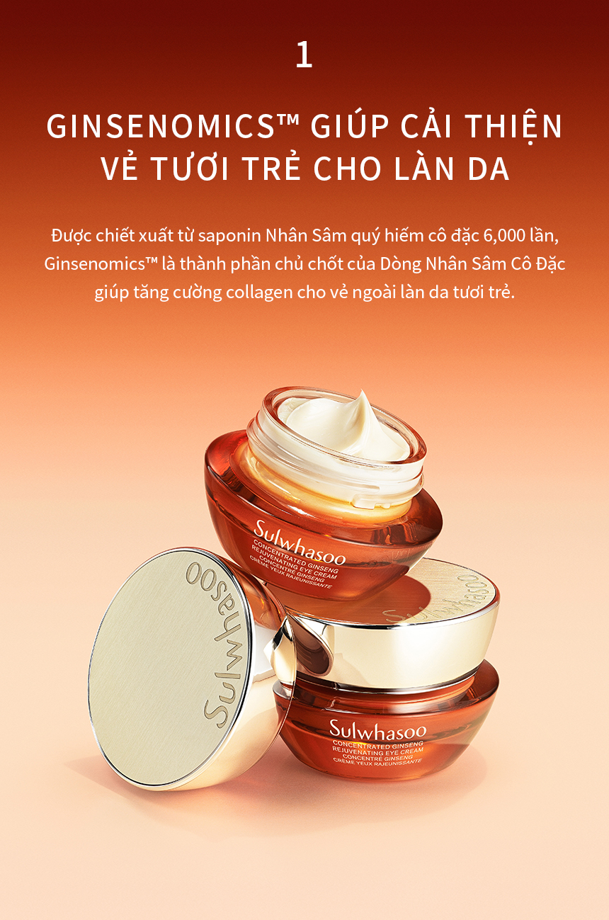 Mô tả Kem Dưỡng Mắt Dưỡng Da Săn Chắc Sulwhasoo Concentrated Ginseng Rejuvenating Eye Cream 15ml - 6