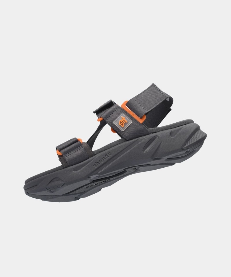 Mô tả Giày Shondo sandals Nam Nữ F8M2222 xám đậm - 3