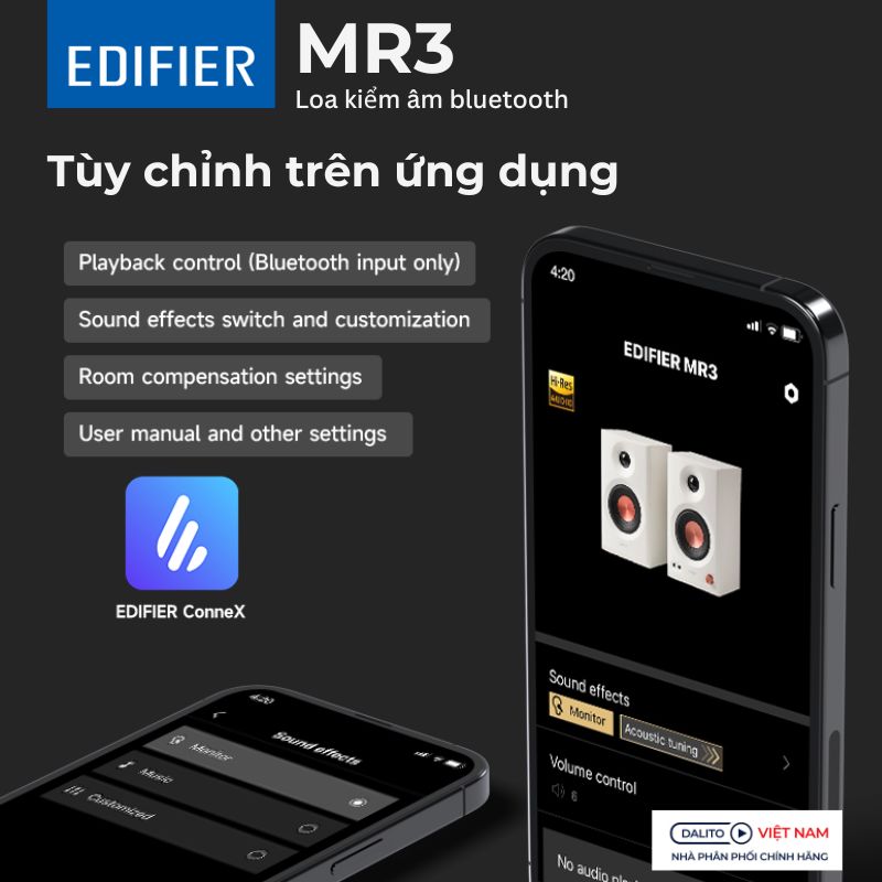 Loa kiểm âm Edifier MR3 Bluetooth v5.4 Kết nối máy tính và Làm nhạc ...