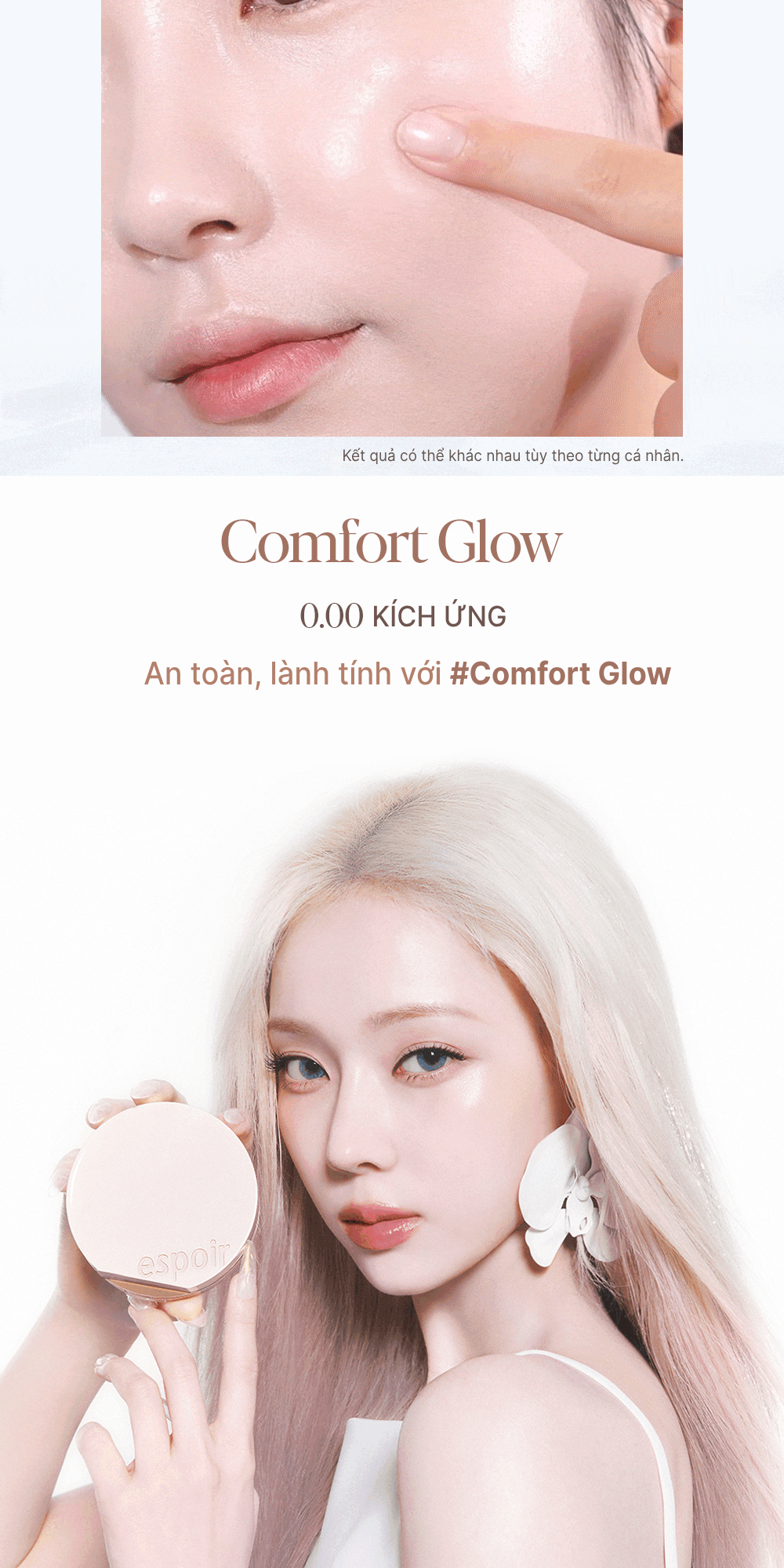 Mô tả Phấn Nước Bắt Sáng Espoir Be Glow Volume Cushion SPF42 PA+++ 13gr (Tặng Kèm Lõi Refill) - 9
