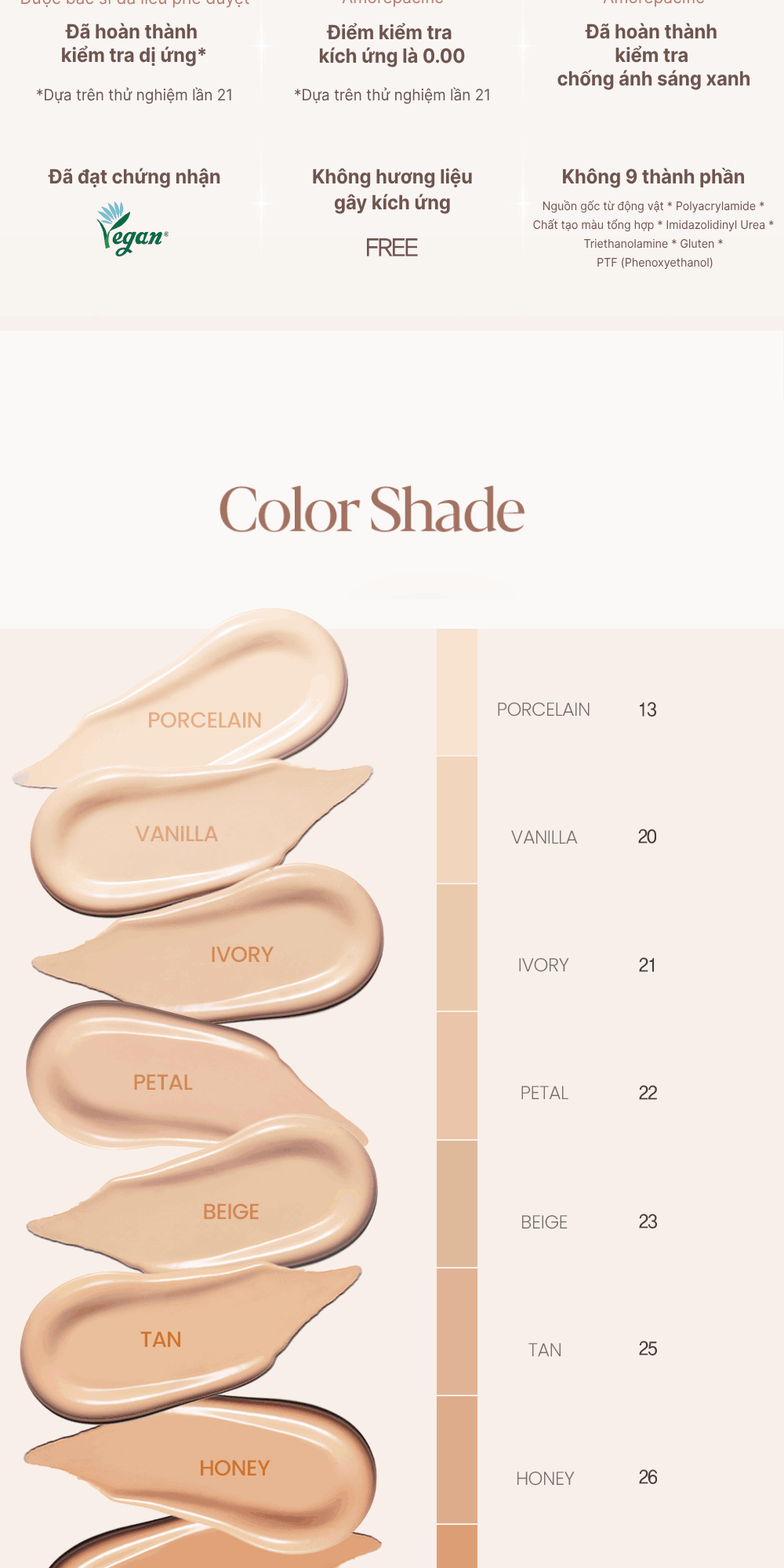 Mô tả Phấn Nước Bắt Sáng Espoir Be Glow Volume Cushion SPF42 PA+++ 13gr (Tặng Kèm Lõi Refill) - 11