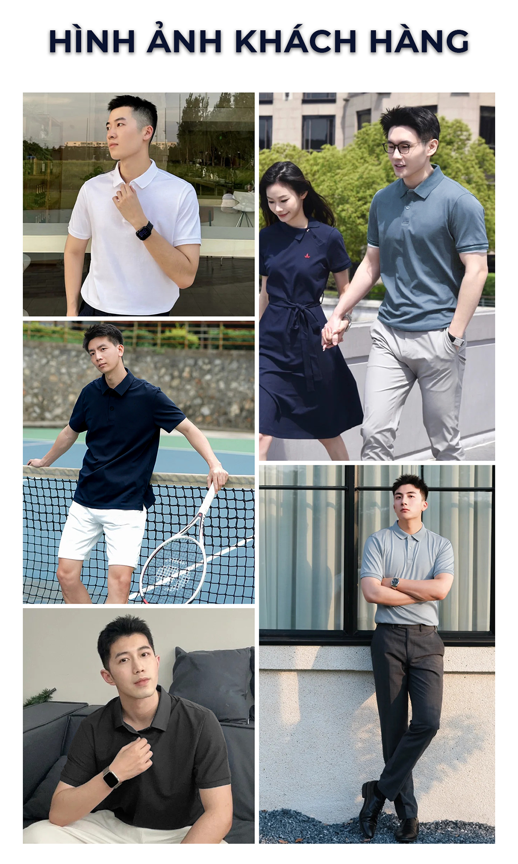 Bảng size áo polo nam SIXMEN