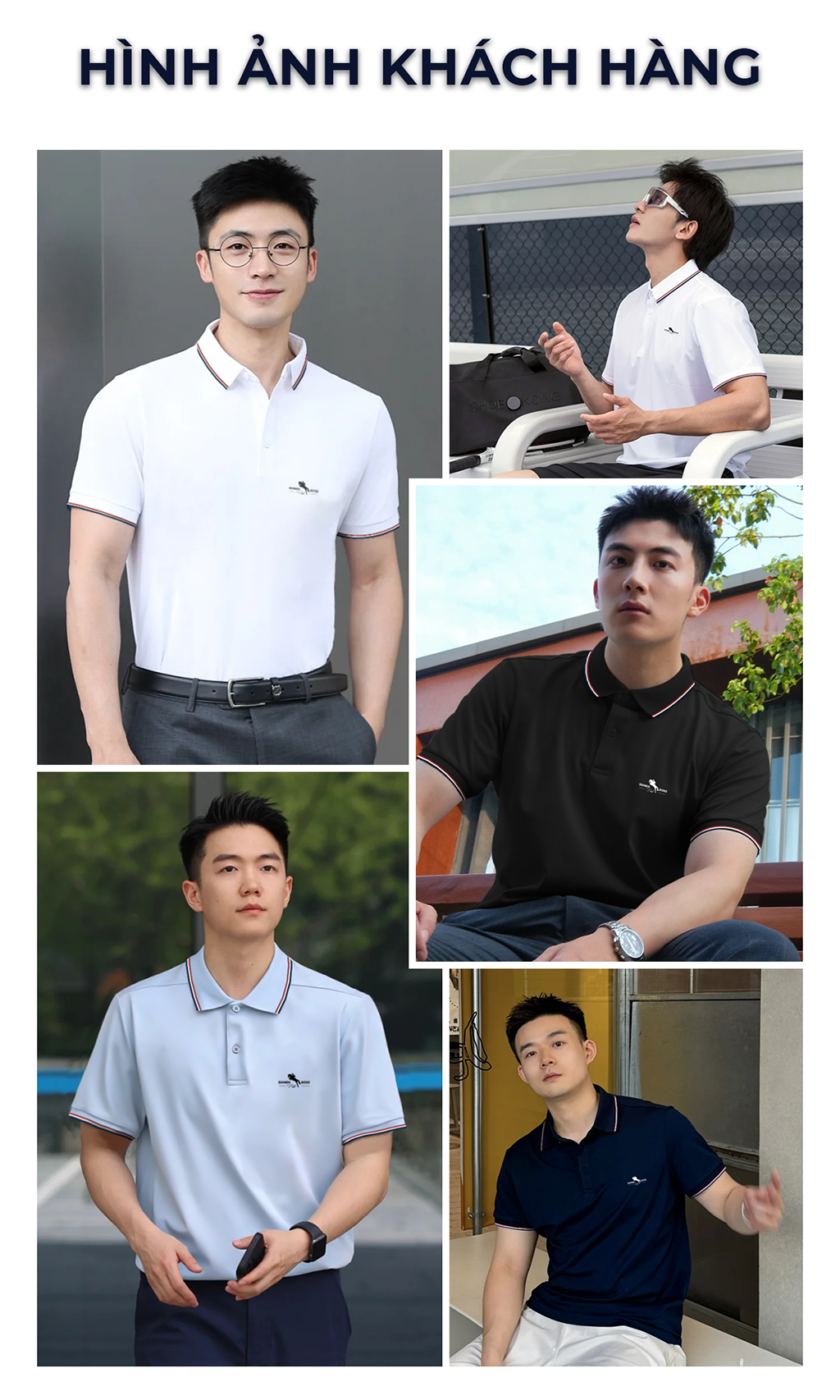 Mô tả Áo polo nam cao cấp có cổ [Tặng Kèm Hộp Quà] SIXMEN - 3RIM HORSE - Polo vải FeelMax thoáng mát - 10