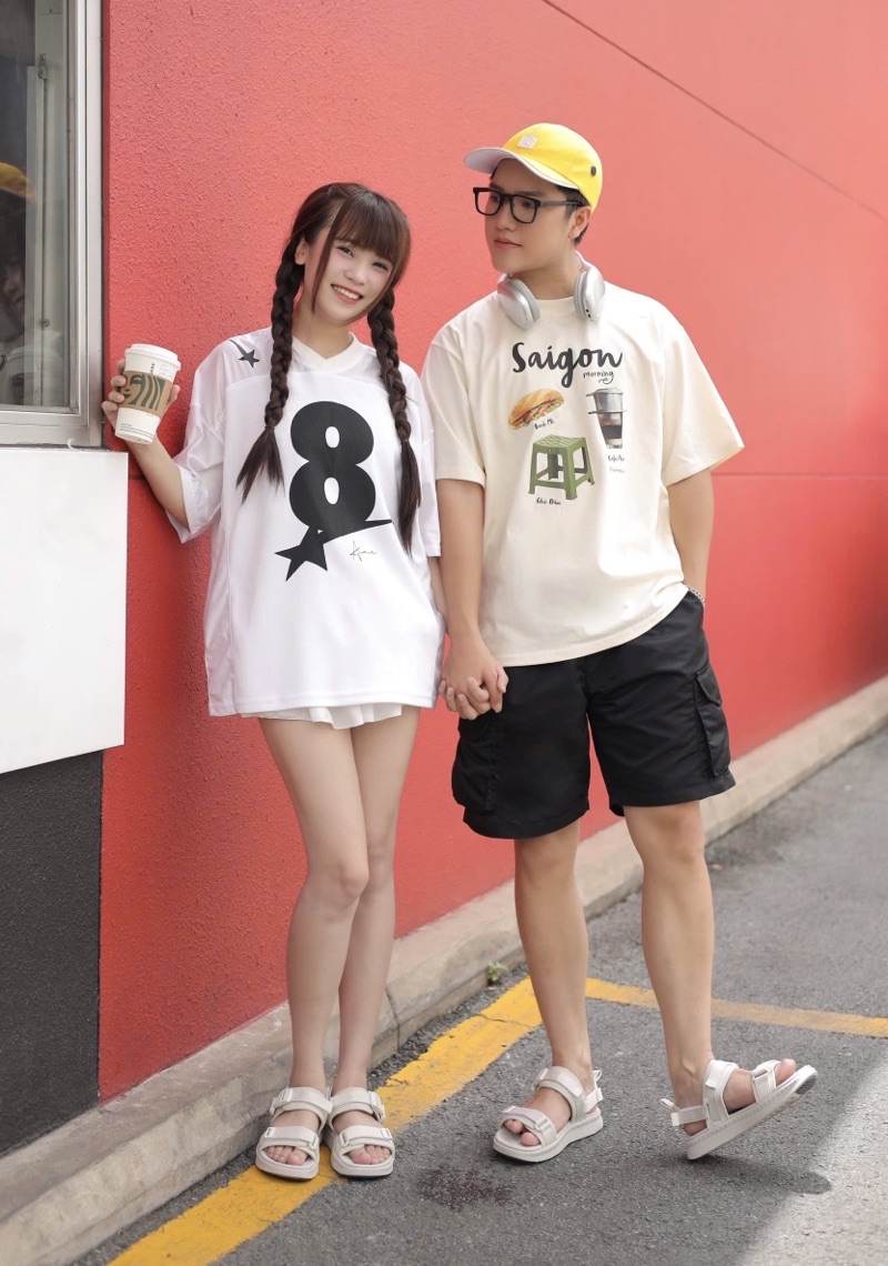 Mô tả Sandal Unisex Genki Màu Kem Quai Ngang Đế Cao Su Thời Trang Sport YK278 - 1