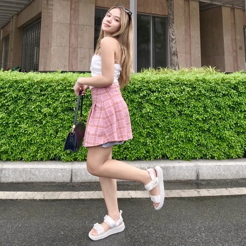 Mô tả Sandal Unisex Genki Màu Kem Quai Ngang Đế Cao Su Thời Trang Sport YK278 - 5